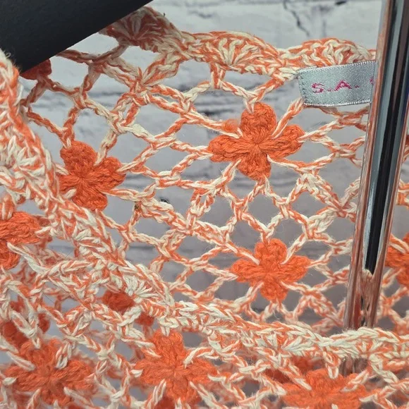 S.A. Collection Crochet Mesh Sweater, 2X - Picture 2 of 7